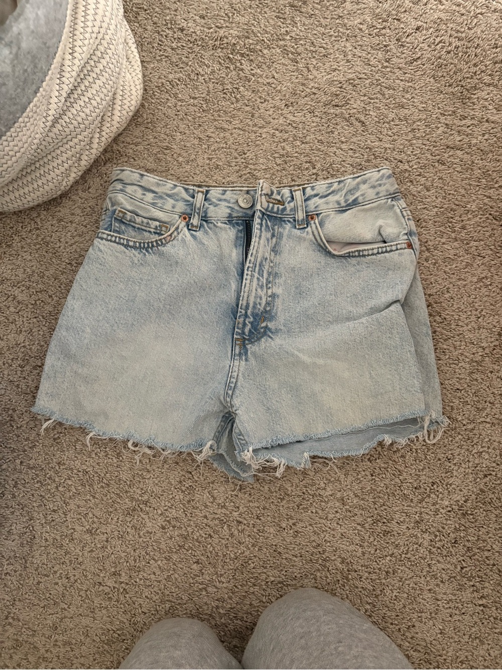 BDG Light Wash Denim Women's Cutoff Shorts